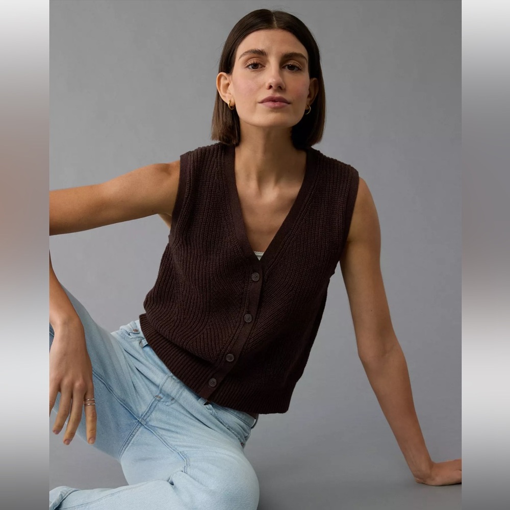 AE Button-Up Sweater Vest